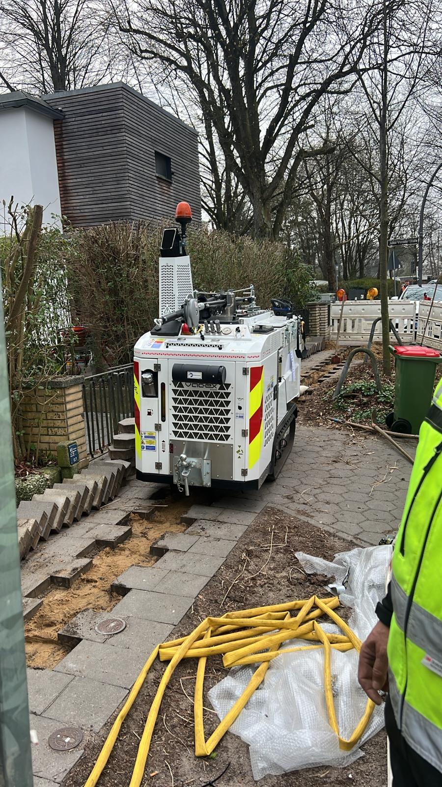 Saugbagger im Netzausbau